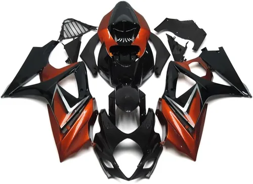 Vista 22 de Kit de carenado negro púrpura para 2007 2008 Suzuki K7 GSXR1000 07 08 GSX-R1000 Carrocería ABS plástico cuerpo marco conjunto