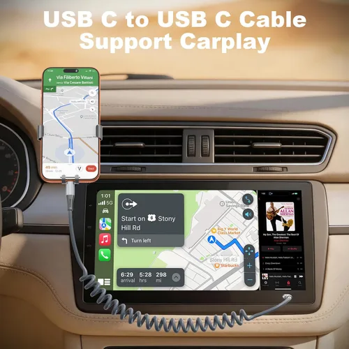 Vista 5 de Quickeep Cable USB C de 3 pies, paquete de 2 cables de carga USB C a USB C