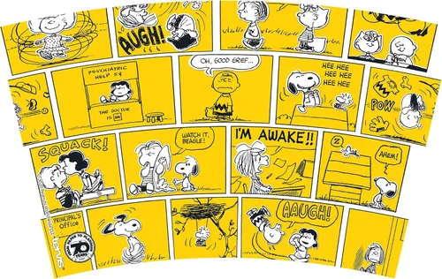 Vista 2 de Tervis Peanuts™ - Vaso aislado 70th Comic Strip de 16 onzas, transparente