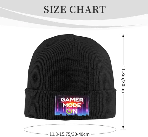 Vista 3 de Gorro de invierno para hombre y mujer estilo gamer