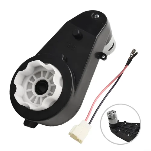 Vista 3 de Caja de cambios de motor de CC de alto par de 24 V, 550 y 20000 rpm, pieza de repuesto de transmisión de vehículo eléctrico con conectores de cable