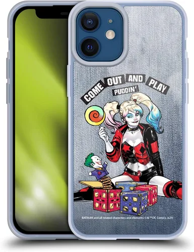 Vista 23 de Head Case Designs Funda de gel suave con licencia oficial de Batman DC Comics Bubblegum Harley Quinn Graphics compatible con Apple iPhone 7