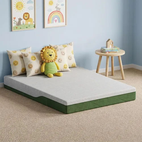 Vista 6 de Colchón Tamaño Twin, Colchón de Espuma Viscoelástica con Gel de 6 Pulgadas para Noches de Sueño Fresco y Alivio de Presión, Colchón de Firmeza Media