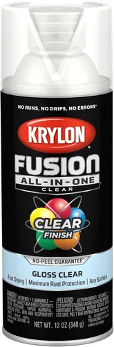 Vista 48 de Krylon Fusion - Pintura en aerosol adhesiva todo en uno para uso en interiores y exteriores, 12 onzas, vidrio de playa