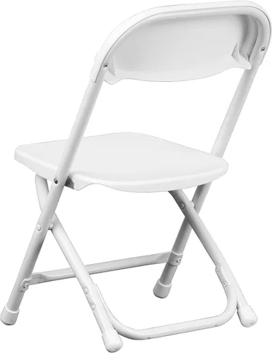 Vista 9 de Flash Furniture Paquete de 2 sillas plegables de plástico blanco para niños