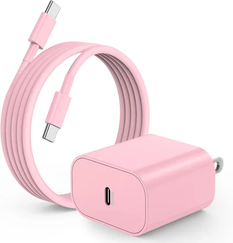 Vista 12 de Cargador para iPhone 17 16 15, enchufe de bloque de carga rápida USB C de 20 W y cable tipo C a C de 6 pies largo para Apple iPhone 17 Pro Max/17
