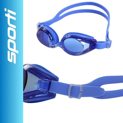 Vista 2 de Sporti Gafas de natación unisex para adultos con óptica positiva, gafas antivaho para hombres y mujeres, resistentes a las roturas, con dobles