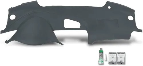 Vista 11 de GRAND ORANGE Bisel moldeado de TPE para tablero de instrumentos, compatible con Chevy Cavalier 1995-2005, cubierta de tablero, beige