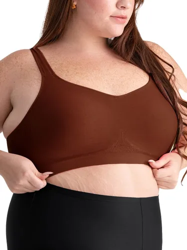 Vista 2 de SHAPERMINT - Brasieres para mujer, brasier de compresión, sin varillas, con tirantes elásticos