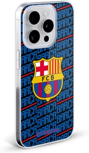Vista 2 de Head Case Designs Funda rígida con licencia oficial del FC Barcelona Barca Crest y compatible con Apple iPhone 15