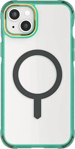 Vista 167 de Ghostek Covert Clear - Funda transparente para iPhone 15 Plus, silicona a prueba de golpes, compatible con accesorios Apple MagSafe, funda Negro