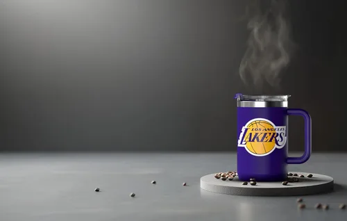 Vista 6 de Hydrapeak x NBA Taza de café con licencia oficial de todos los equipos de 18 onzas, con tapa abatible y asa para viajes, para frío/calor, taza