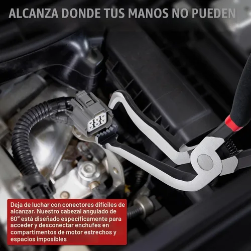 Vista 5 de Alicates de desconexión eléctrica, 3 piezas de conector de terminal eléctrico automotriz, herramienta de extracción de conector eléctrico