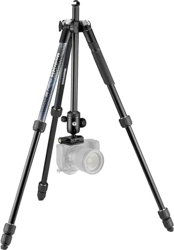 Vista 2 de Manfrotto Element MII - Trípode de aluminio de 4 secciones con cabezal de bola, negro