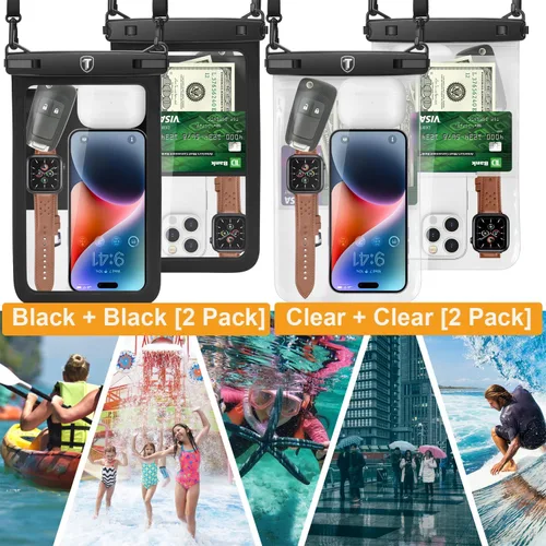 Vista 6 de Funda impermeable extragrande para Samsung Galaxy S25 Ultra S24 Plus S23 Note 20 A36 A35 A16 A15 iPhone 16E 16 Pro Max [hasta 10 pulgadas]