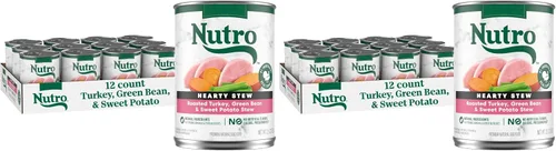 Vista 18 de Nutro Hearty Stew - Alimento húmedo natural sin granos para perros adultos, trozos en salsa, estofado abundante de res, tomate, zanahoria