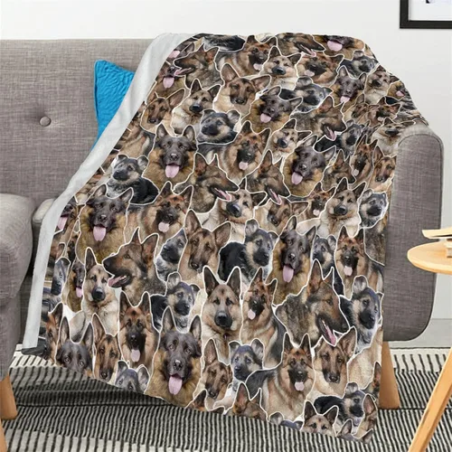 Vista 14 de Airedale - Manta de regalo para perro, linda manta de franela estampada para cama, sofá, sofá