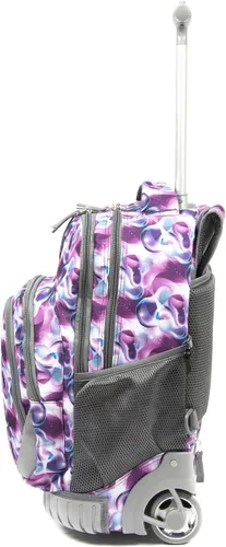 Vista 9 de Mochila con ruedas de 18 pulgadas, multicompartimento, tamaño grande, antisuciedad para niños, de Tilami, hiking