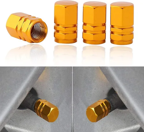 Vista 22 de x xotic tech Juego de 4 tapas de tapa de válvula de neumático con bandera estadounidense, aleación de aluminio anodizado, resistente a la corrosión