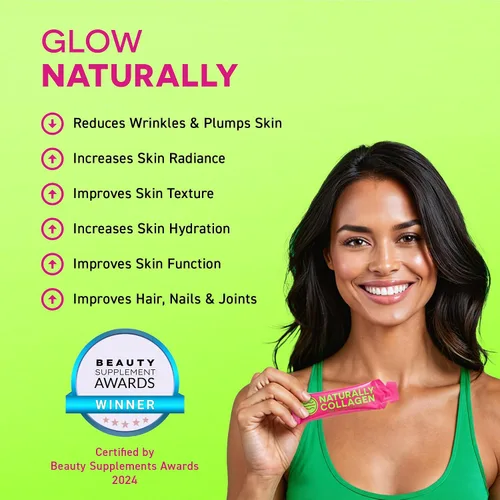 Vista 7 de Suplemento de colágeno marino líquido hidrolizado prémium - 8000 mg de colágeno por bolsita más 180 mg VIT C - Sabor natural de frutas tropicales