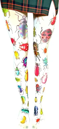 Vista 20 de RICHTRUE Whimsy Twee Funky - Mallas estampadas para mujeres, adolescentes y niñas, Emo Goth Cool 2000s Fun Printed Tights Y2k Grunge Alt Clothes