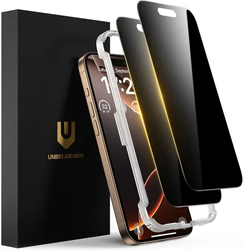 Vista 24 de UNBREAKcable Paquete de 2 protectores de pantalla de privacidad para iPhone 11 Pro Max/Xs Max, vidrio templado inastillable
