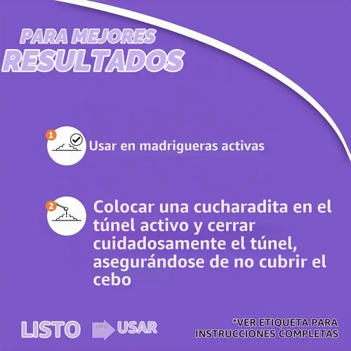 Vista 4 de BONIDE PRODUCTS INC, 1 LIBRA MOLETOX, EXTERMINADOR de topos y ardillas, 1