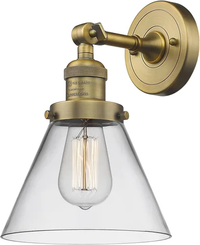 Vista 13 de Innovations 203-BB-G54 1 Aplique de luz, pantalla de campana pequeña, latón cepillado