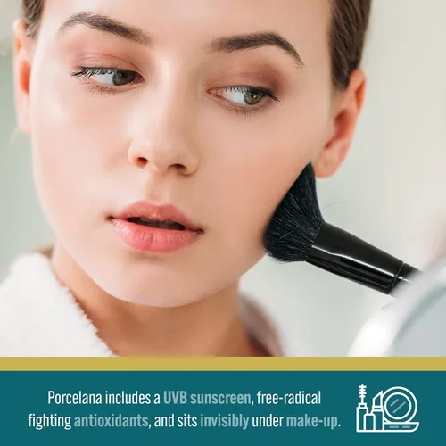 Vista 5 de Porcelana Crema de hidratación diurna para cara y cuerpo [fórmula actualizada] – desvanece las manchas oscuras y unifica el tono de la piel – Para