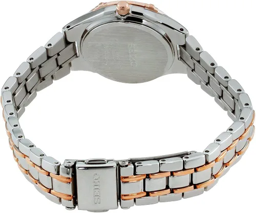 Vista 3 de Reloj de señoras de acero inoxidable con esfera de perlas Seiko SUT146
