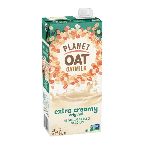 Vista 4 de Planet Oat Leche de avena, extra cremosa, 32 onzas líquidas (paquete de 6)