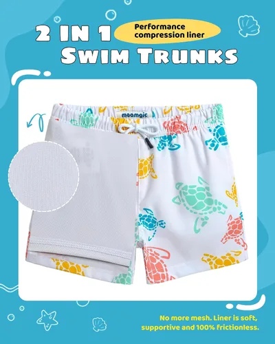 Vista 187 de maamgic Traje de baño para niños con forro de compresión elástico para niño