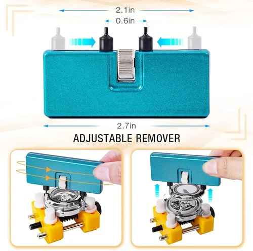 Vista 5 de BYNIIUR Watch Battery Replacement Tool Kit, Watch Repair Kit, Watch Back Remover Tool, Watch Tool Kit, Watch Case Back Opener, Watch Repair Tools &