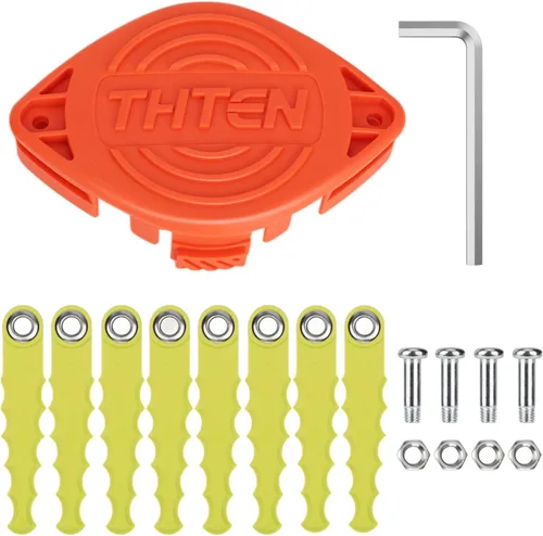 Vista 13 de THTEN AF-100 - Cuchillas de repuesto para recortadoras de césped compatibles con Black & Decker GH600, GH610, GH900, GH912, paquete de 18