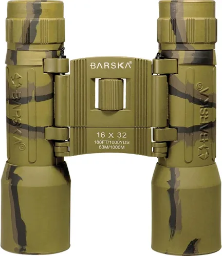 Vista 4 de Barska Lucid View - Prismáticos compactos de camuflaje de 16 x 32 pulgadas para viajes al aire libre, caza, senderismo, eventos