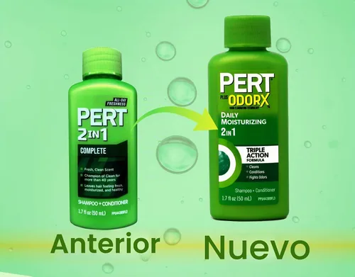 Vista 5 de Pert Plus Champú y acondicionador 2 en 1, Classic Clean 1.70 oz (paquete de 6)
