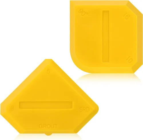 Vista 8 de Outus Set de 2 herramientas de calafateo, herramienta de sellado de silicona y lechada para baño, cocina y piso (negro)