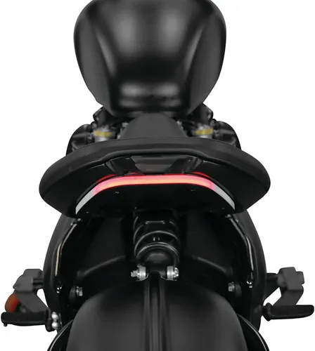 Vista 2 de New Rage Cycles Eliminador de guardabarros compatible con Triumph Bobber (2017 - presente) Luz trasera + Placa de matrícula montada lateral