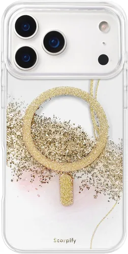 Vista 56 de SCORPIFY - Funda para iPhone 17 Pro Max Leopardo negro transparente LP-Negro Transparente Leopardo
