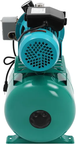 Vista 5 de Bomba de pozo poco profundo 1HP con tanque de presión, cabeza máxima de 148 pies, bomba de riego de acero inoxidable de 800 GPH con interruptor