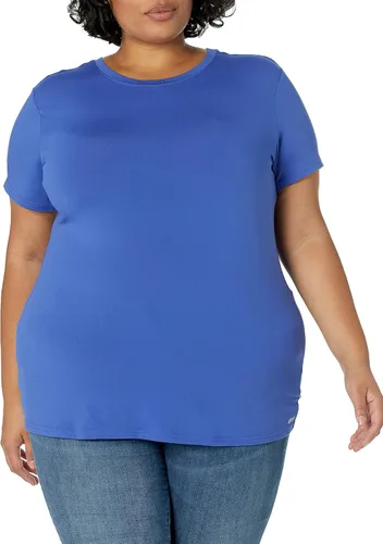 Vista 31 de Amazon Essentials Camiseta de manga corta con cuello redondo para mujer, de secado rápido, para entrenamiento, gimnasio, paquete múltiple