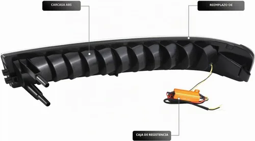 Vista 3 de DNA MOTORING Par de luces de señal de giro LED DRL de arranque secuencial para parachoques Compatible con Chevy GMC Express Savana 1500 03-14