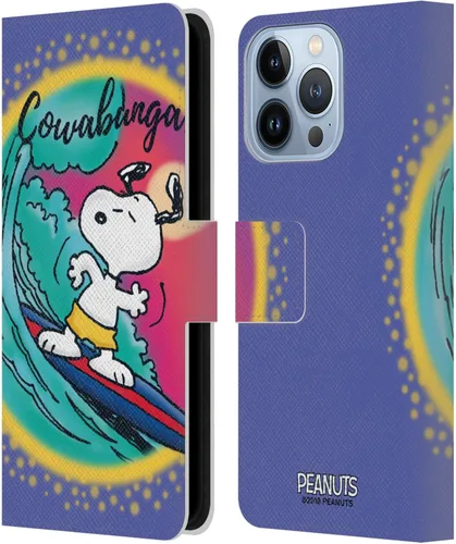 Vista 24 de Head Case Designs Funda de piel con licencia oficial de Peanuts Beach Surf Snoopy Boardwalk Airbrush compatible con Apple iPhone 11