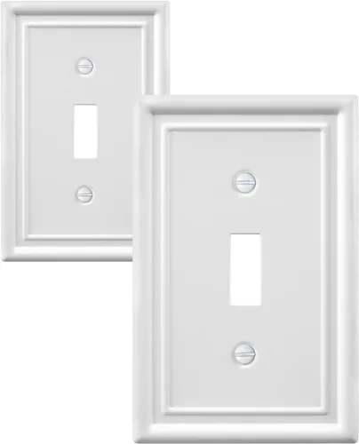 Vista 33 de Cubiertas de salida para placas de interruptor, paquete de 2 placas Latón antiguo