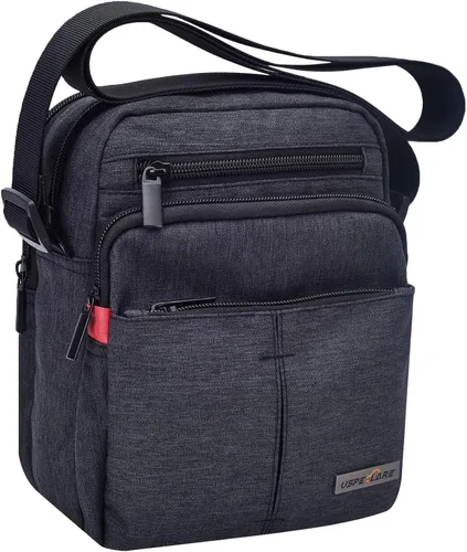 Vista 9 de USPECLARE Bolso de mensajero para hombre, bolso cruzado para el hombro, bolso de viaje, bolso de hombre, bolso casual para el trabajo, negocios