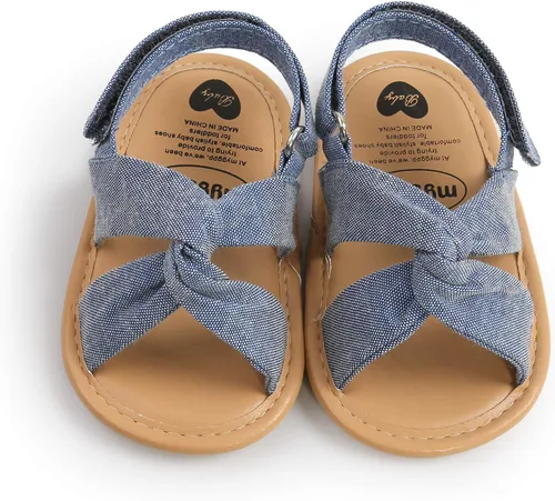 Vista 6 de RVROVIC Sandalias para bebés niños y niñas, zapatos de verano de primera calidad para exteriores, ligeras, suaves, antideslizantes, suela para niños