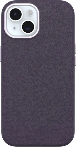 Vista 9 de OtterBox Funda protectora de piel para iPhone 15 Symmetry Series Cactus para MagSafe, color negro ASH (negro), delgada, premium, funda protectora