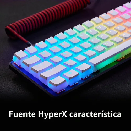 Vista 3 de HyperX Pudding Keycaps 2 - Juego completo de llaves - PBT - 112 teclas - Blanco
