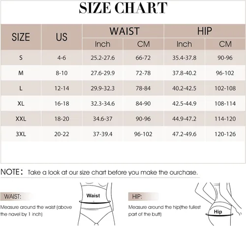 Vista 7 de FeelinGirl Womens Shapewear Tummy Control Panties Butt Lifter Body Shaper High Waist Plus Size Briefs