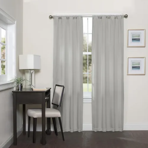 Vista 25 de Eclipse Darrell - Cortinas térmicas blackout para ventana, diseño moderno con ojales, para dormitorio o sala de estar (panel individual), 37 x 54